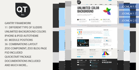 QT - Clean and Fresh Styles Joomla Template Nulled Nulled - Free Download