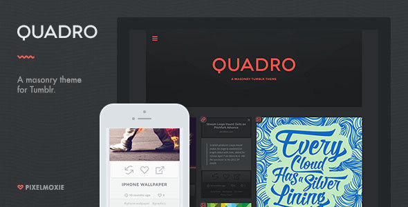 Quadro - A Masonry Theme for Tumblr Nulled Nulled - Free Download