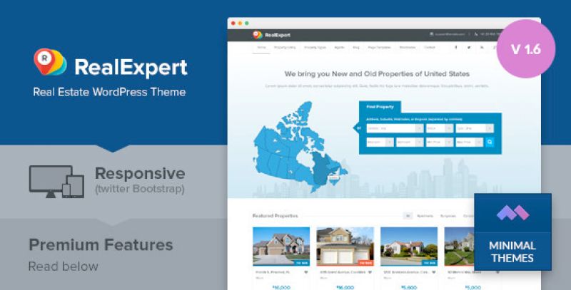 Real Expert - Responsive Real Estate and Property Listing WP Theme Nulled Nulled - Free Download