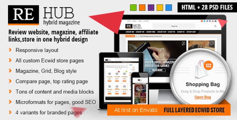 REHub - Hybrid Magazine, Shop, Review HTML Template Nulled Nulled - Free Download