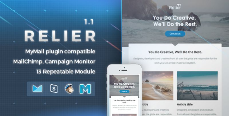 Relier | Responsive Email Template Nulled Nulled - Free Download