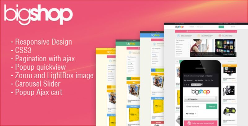 Responsive HTML Theme - BigShop Nulled Nulled - Free Download