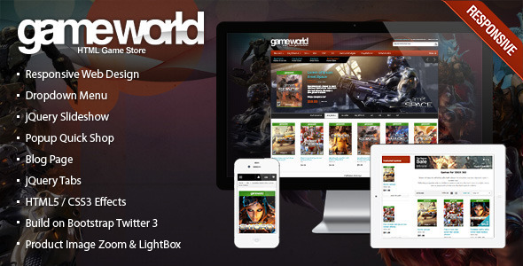 Responsive HTML Theme - GameWorld Nulled Nulled - Free Download