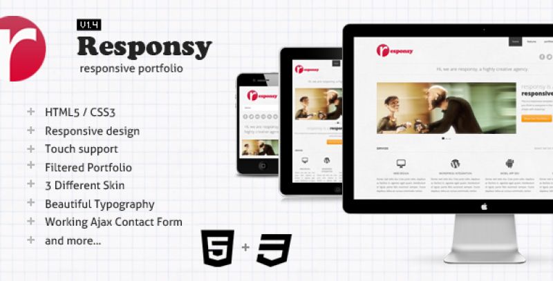 Responsy - HTML5 Portfolio Template Nulled Nulled - Free Download