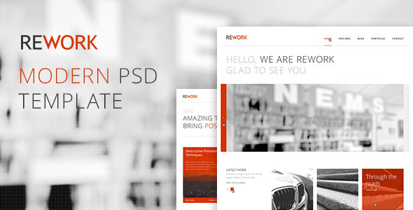REWORK - Modern PSD Template Nulled Nulled - Free Download