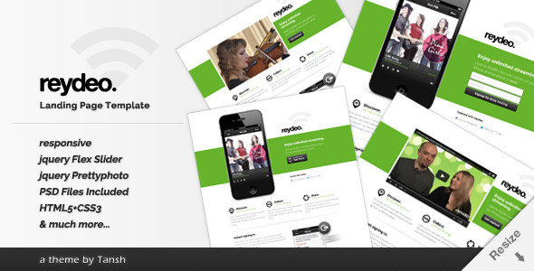 Reydeo Responsive HTML Landing Page Template Nulled Nulled - Free Download