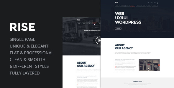 RISE -  OnePage Agency Portfolio Template  Nulled Nulled - Free Download