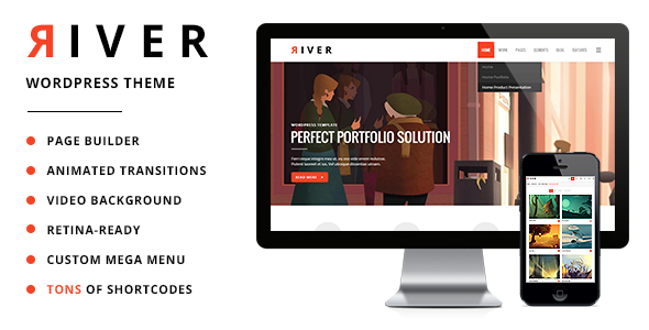 River - Retina Multi-Purpose WordPress Theme Nulled Nulled - Free Download