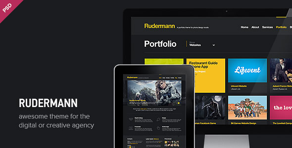 Rudermann - Agency / Business PSD Template Nulled Nulled - Free Download