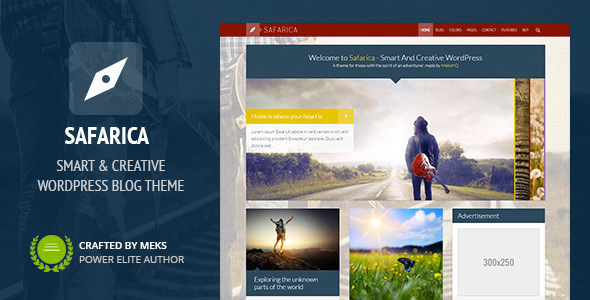 Safarica - Smart And Creative WordPress Blog Theme Nulled Nulled - Free Download