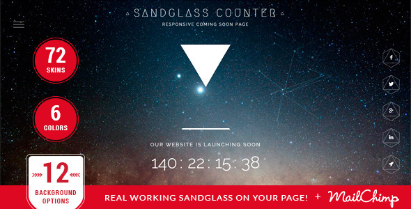 Sandglass - Responsive Countdown Template Nulled Nulled Free Download