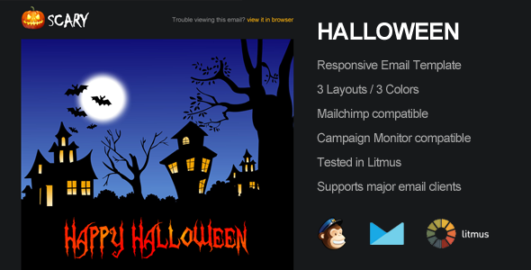 Scary - Halloween Email Campaign Template Nulled Nulled - Free Download