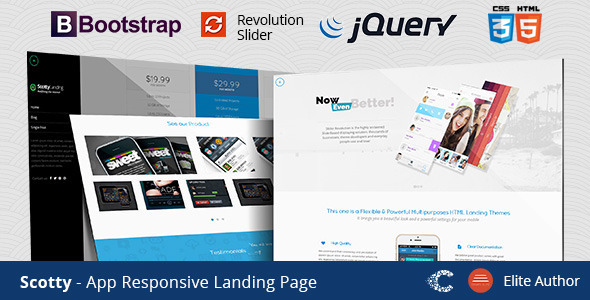 Scotty - Responsive Landing Page Nulled Nulled - Free Download