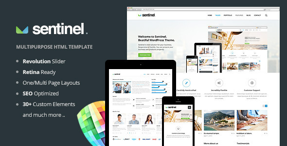 Sentinel - Responsive Multi-Purpose Template Nulled Nulled - Free Download