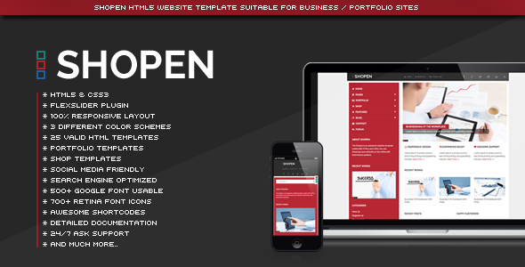 Shopen - Creative Corporate Website HTML Template Nulled Nulled - Free Download