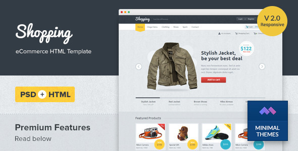 Shopping - Responsive eCommerce HTML Template Nulled Nulled - Free Download