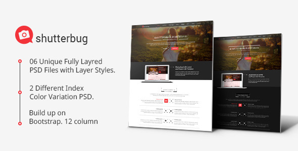 Shutterbug One page Multipurpose PSD Template Nulled Nulled - Free Download