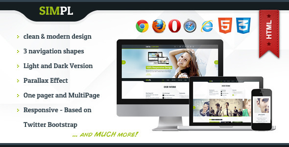 SIMPL - Clean Portfolio & Business HTML Template Nulled Nulled - Free Download