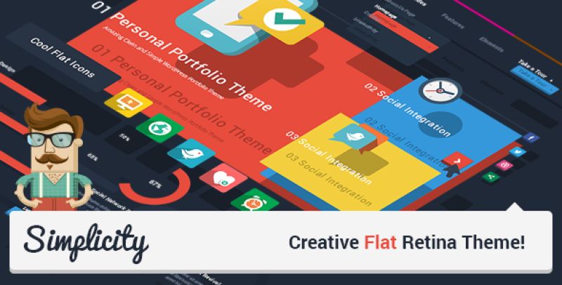 Simplicity - Creative Flat Retina Theme Nulled Nulled - Free Download
