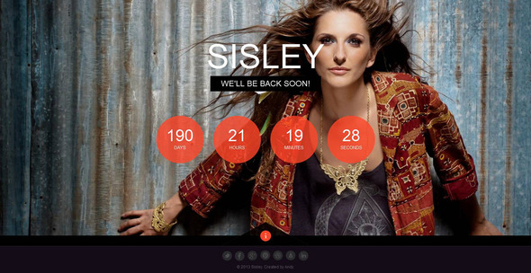 Sisley - Responsive Coming Soon Template Nulled Nulled - Free Download