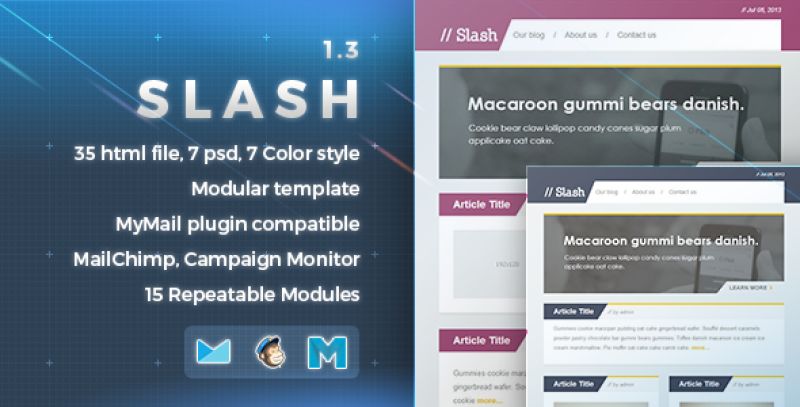 Slash - Responsive E-mail Template Nulled Nulled - Free Download