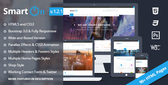 SmartOn - Ultimate Boostrap HTML5 Responsive Theme Nulled Nulled - Free Download