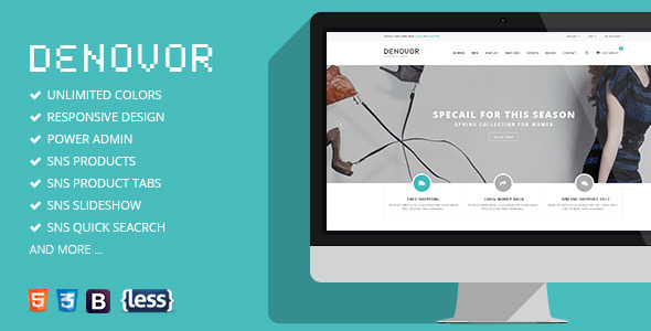 SNS Denovor - Responsive Magento Theme Nulled Nulled Free Download