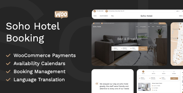 Soho Hotel Booking Calendar For WordPress Nulled Nulled - Free Download