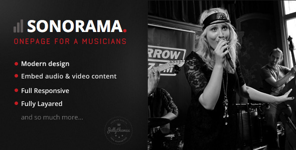 Sonorama - Onepage Music Template Nulled - Download Free Nulled