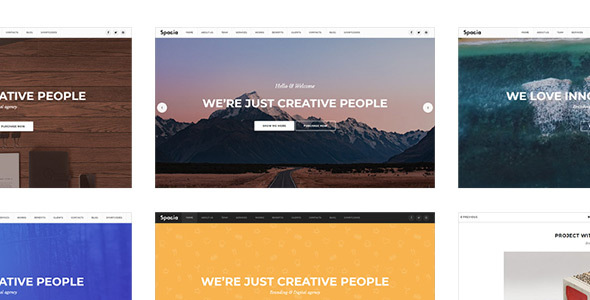 Spacia - One Page Parallax Template Nulled Nulled - Free Download
