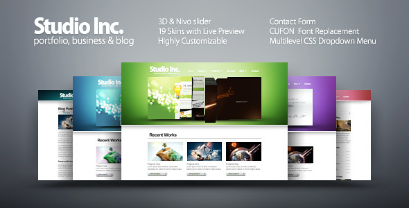 Studio Inc. - portfolio, business & blog Nulled Nulled - Free Download