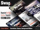 Swag - One Page Parallax Portfolio Template Nulled