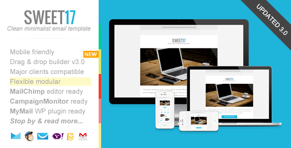 Sweet17, Clean Newsletter with Template Builder Nulled Nulled - Free Download