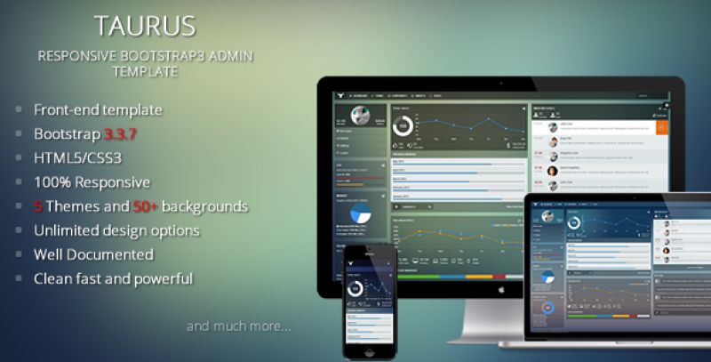 Taurus - Responsive Bootstrap Admin Template Nulled Nulled - Free Download