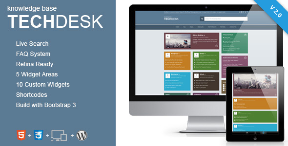 TechDesk - Responsive Knowledge Base/FAQ Theme Nulled Nulled - Free Download