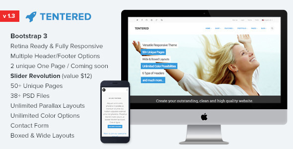 Tentered - MultiPurpose HTML5 Template Nulled