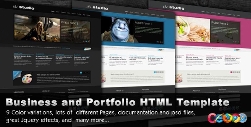 The Studio - 9 in 1 -  Portfolio/Business Template Nulled Nulled - Free Download