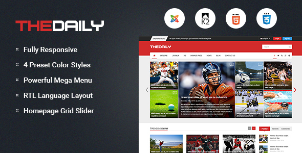 TheDaily - Responsive News Portal Joomla Template Nulled Nulled - Free Download