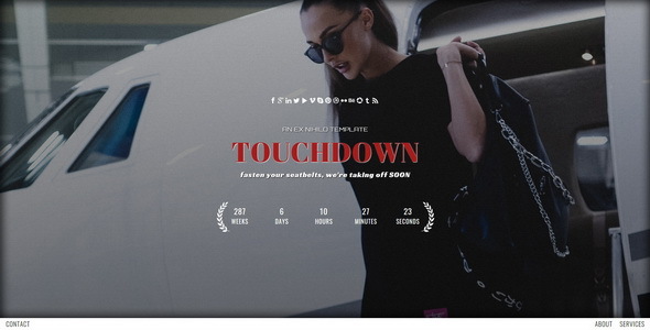 Touchdown || Responsive Coming Soon Page Nulled Nulled - Free Download