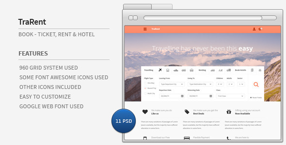 TraRent- Travelling,Renting,Hotel Booking Theme Nulled Nulled - Free Download