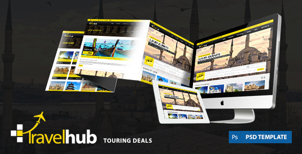 Travel Hub - Touring Packages - PSD Template Nulled Nulled - Free Download