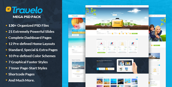 Travelo - Mega PSD Pack Nulled Nulled - Free Download