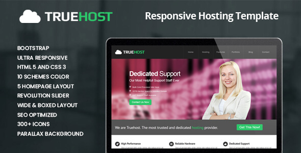 Truehost - Responsive HTML5 Hosting Template Nulled Nulled - Free Download