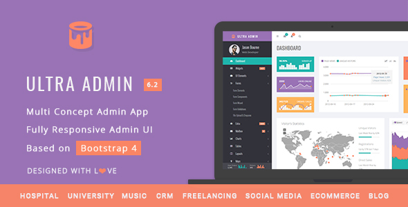 Ultra - Multi Purpose Admin Theme Nulled Nulled Free Download