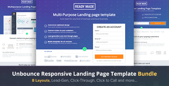 Unbounce Landing Page Template - Readymade Nulled Nulled Free Download