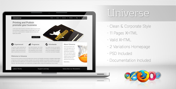 Universe - Corporate Business Template 2 Nulled