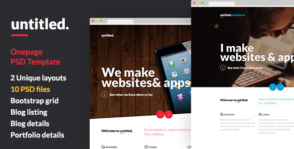 Untitled - Onepage Parallax PSD Template Nulled Nulled - Free Download