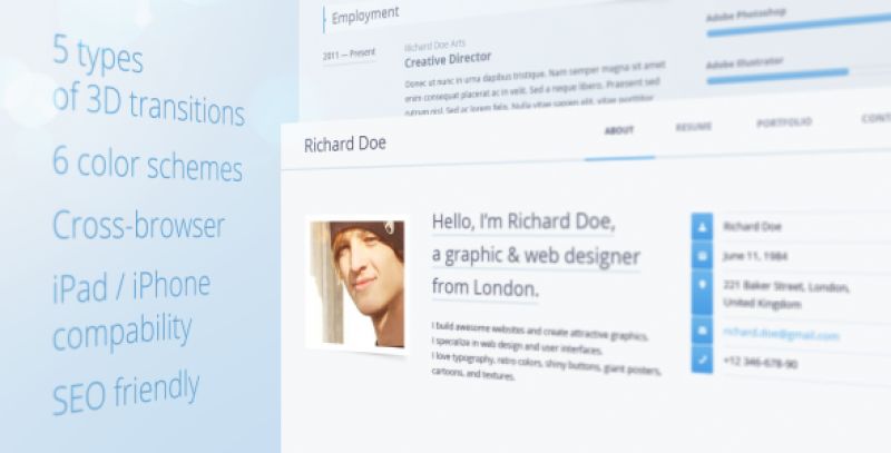 Ursus Polaris - Modern 3D HTML Portfolio Nulled Nulled - Free Download