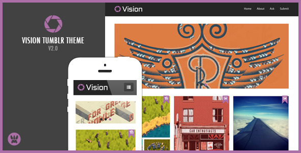 Vision - Responsive Tumblr Theme Nulled Nulled - Free Download