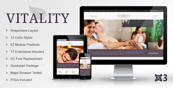Vitality Joomla Health & Beauty Salon Theme Nulled Nulled - Free Download